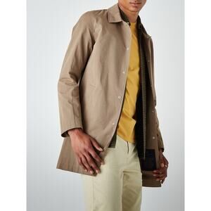 Wax London Waxed Navarino 3.0 Tan Snap Lightweight Olmetrex Rain Coat Jacket M